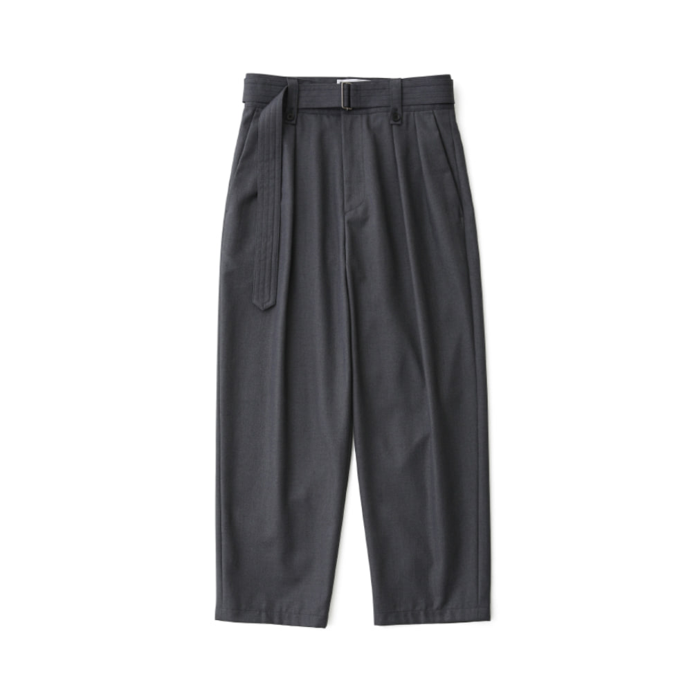 Relaxed Belted Pants (Charcoal)